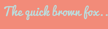 Image with Font Color BBDDDD and Background Color F28B79